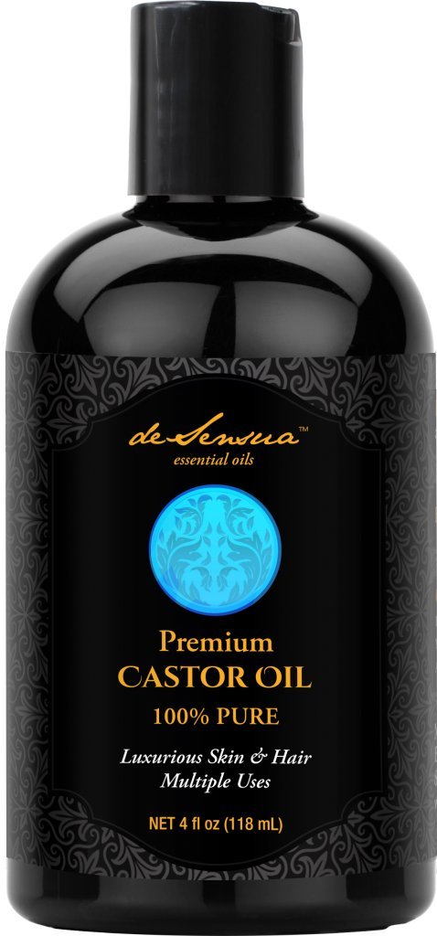 Castor Oil - 100% Pure- Best for Massage, Moisturizing Skin and Hair, & Carrier Oil for Essential Oils, 4 oz