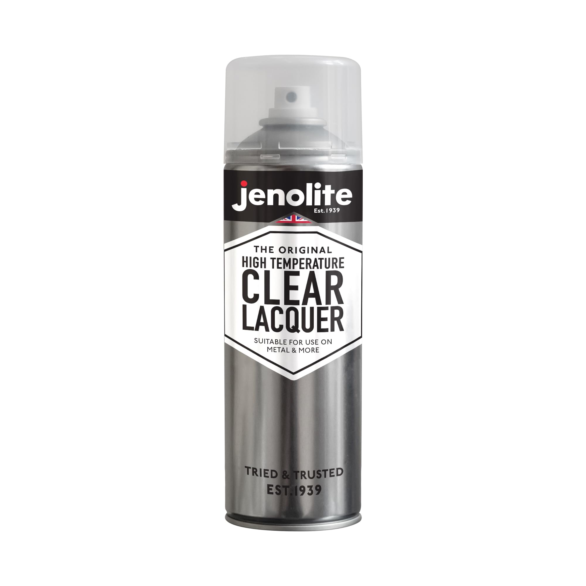 JENOLITE High Temperature Clear Lacquer | 650C + | 500ml | Crystal Clear Finish | Enhances & Protects Surface and Paintwork from Corrosion & UV Damage with Non-Yellowing Sealer