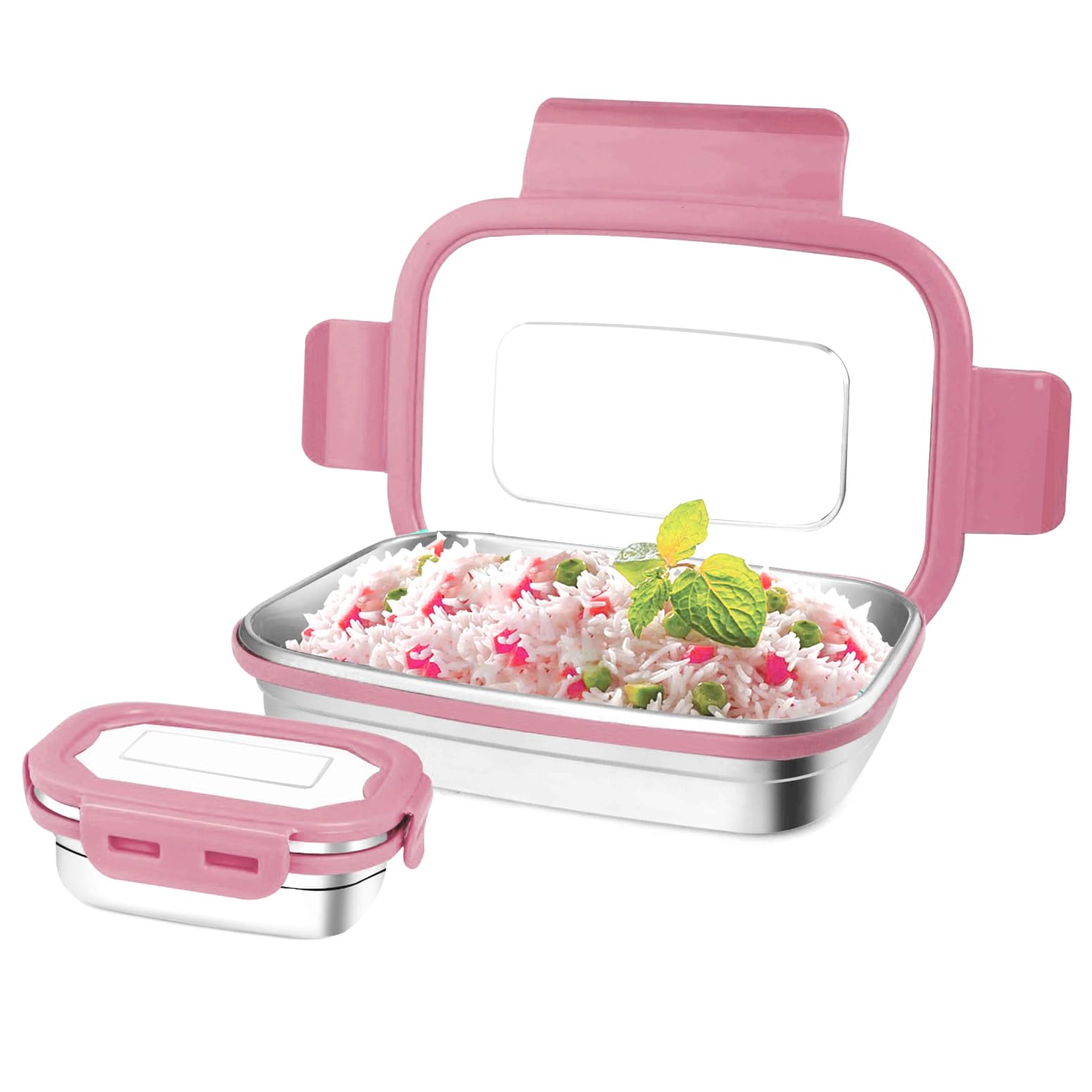 POGON Awesome Stainless Steel Lunch Box for School, Office, College (800 ml) Pack of 1 (Pink) (B0D2L98LVJ) Amazon Price History, Amazon Price Tracker