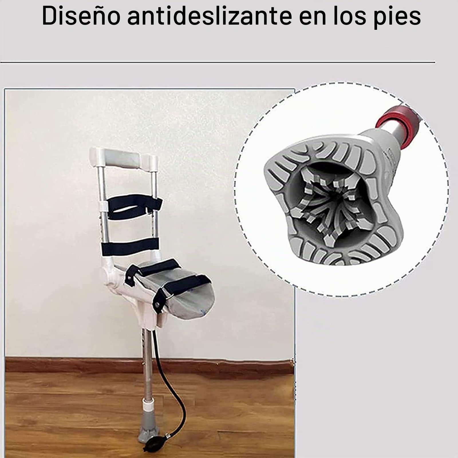 Muleta manos libres, muleta de rodilla sin dolor para discapacidad, ancianos, soporte de lesiones, alternativa a las muletas tradicionales para recuperación de fracturas de tobillo