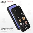 Pikkme Back Cover for Samsung Galaxy A36 5G | Cute Fun Cartoon 3D Bear Silicone Full Body Protection Bumper Case (Black) gallery image