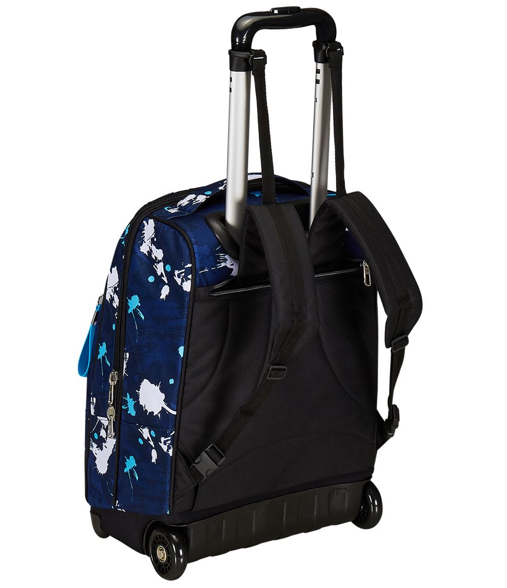 Seven Trolley Fisso Scuola, Blu, 2 in 1, Doppio Uso + Astuccio 3 Scomparti Seven, Blu, Bambino e Ragazzo