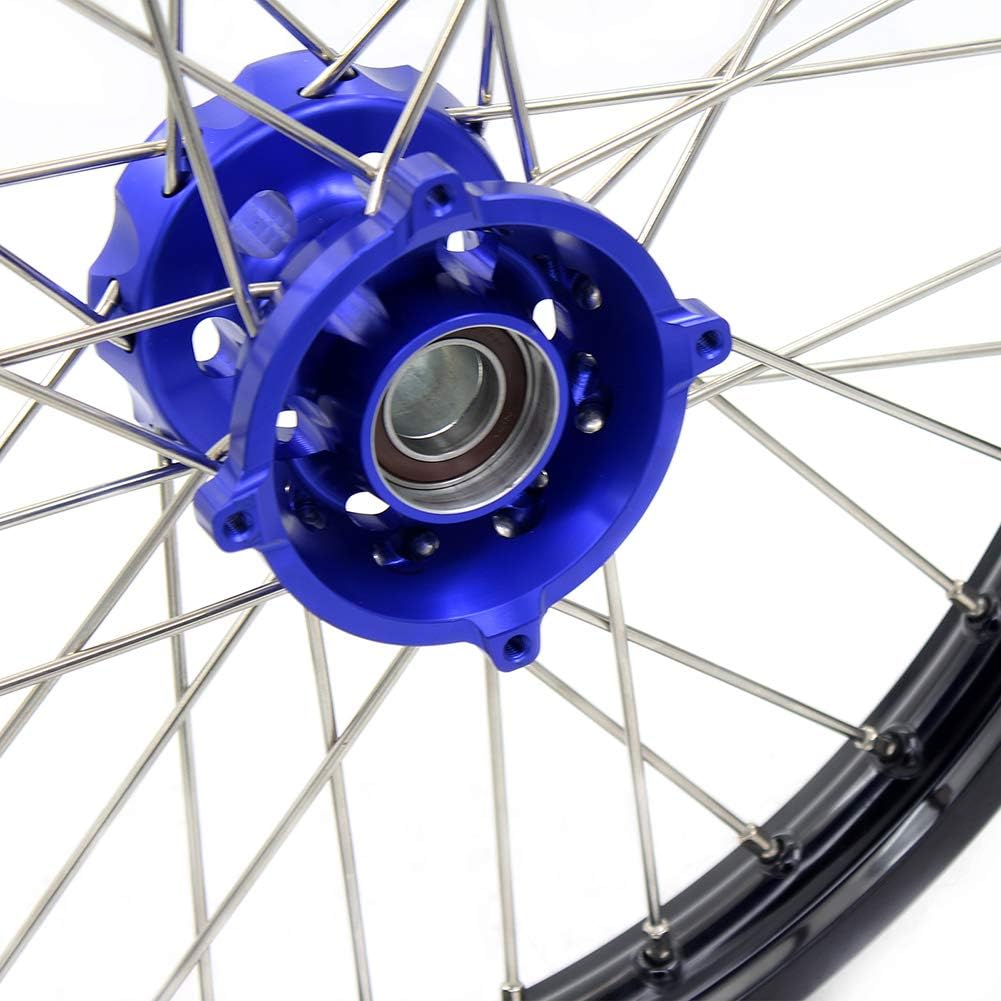 KKE 19/16 CNC Kids Wheels Fit for KTM 85 SX 2003-2020 TC85 2014-2020 Blue Anodized Hub