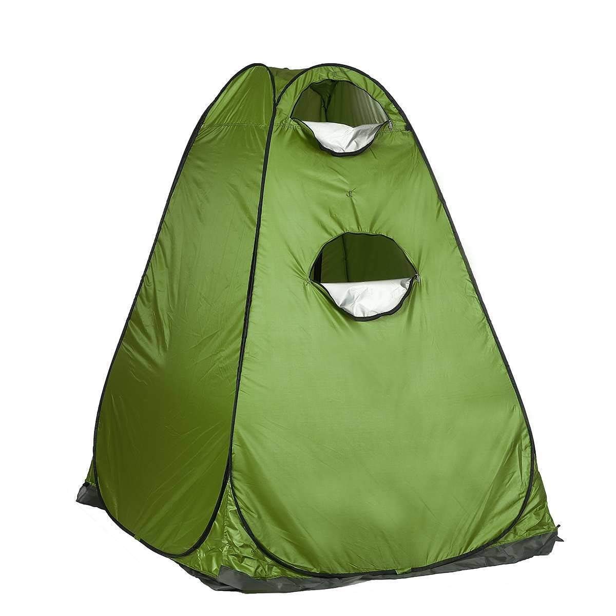 Outdoor-Anti-Sturm-Camping-Zelt 4 Personen Doppelschicht Super wasserdichtes Gummi-Camping-Zelt Sport & Freizeit