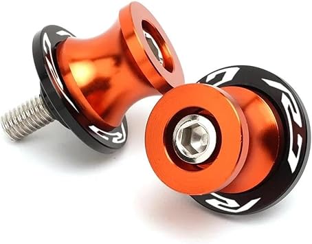 Motorcycle CNC Aluminum Stand Swingarm Spools Slider Screw Accessories YZF-R7 YZF R7 YZFR7 All Year Swingarm Slider SpoolsOrange