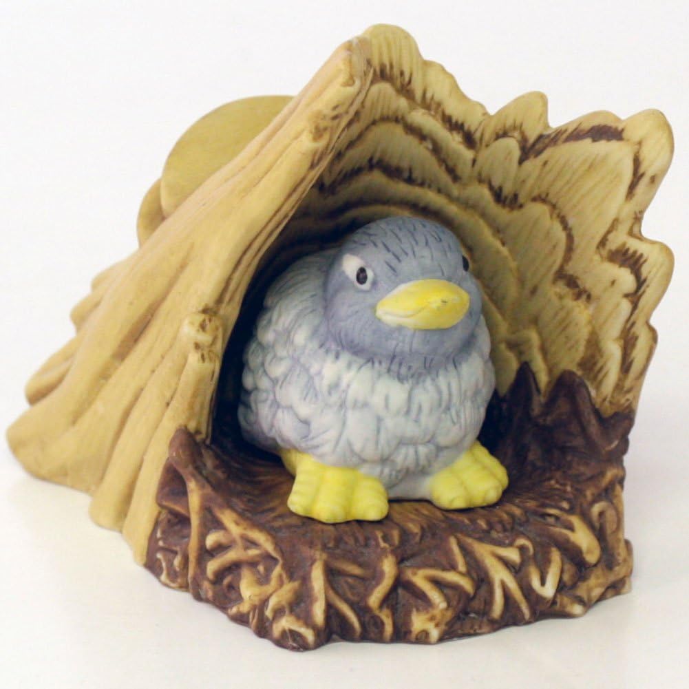 FRANKLIN MINT WOODLAND SURPRISES BLUEBIRD BY JACQUELINE B. SMITH 2 PIECES 1984