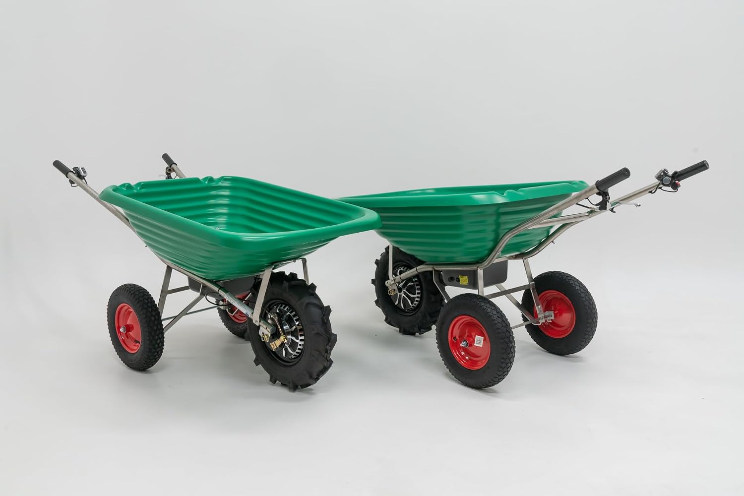 Brouette électrique (batterie Li-Ion AKKU) DELUXE 85 l/Vert / 500 W/CAPACITÉ 150 kg/Brouette à moteur électrique — vue 4