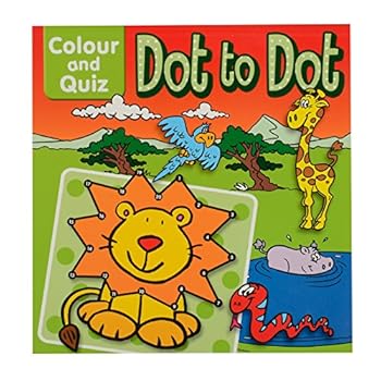 Paperback Colour and Quiz Dot to Dot Book