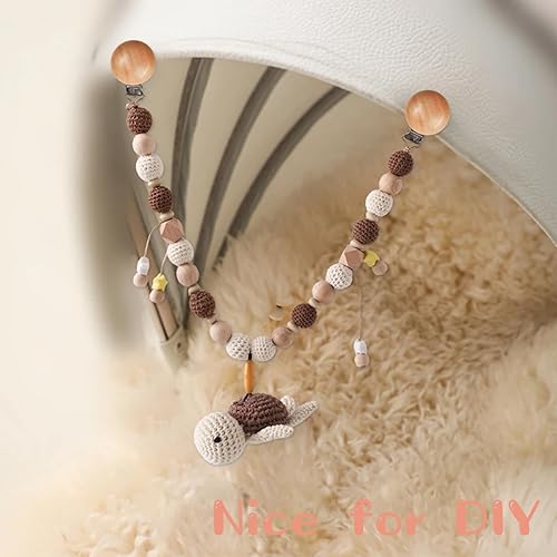 Miniatura 6 de 18 clips de madera para chupete de juguete, pinzas para dentición de bebé, abrazaderas, dije, soporte para chupete, accesorios para chupete