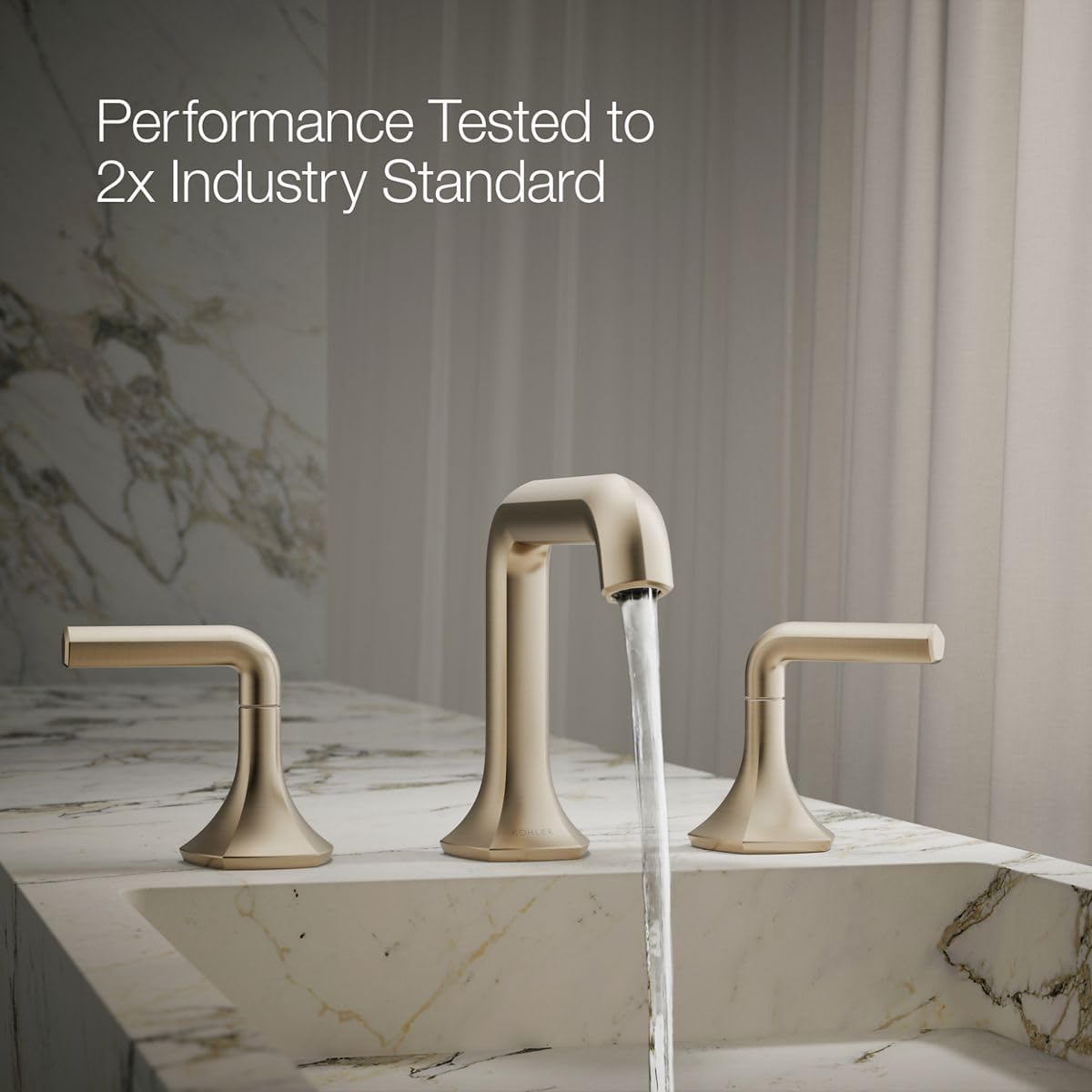 KOHLER K- 27009-N-BV OCCASION™ LAV STRAIGHT SPOUT, Vibrant Brushed Bronze