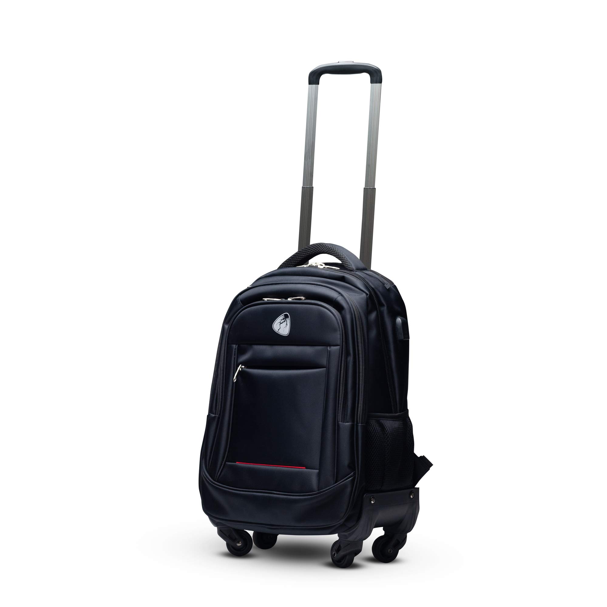 Rucksack Trolley 40L mit Rollen & USB-Anschluss – Business Reiserucksack für Laptop bis 17 Zoll, Trolley Rucksack mit Teleskopgriff, wasserabweisend für Damen & Herren | für Laptop bis 17 Zoll, Trolley Rucksack mit Teleskopgriff, wasserabweisend für Damen