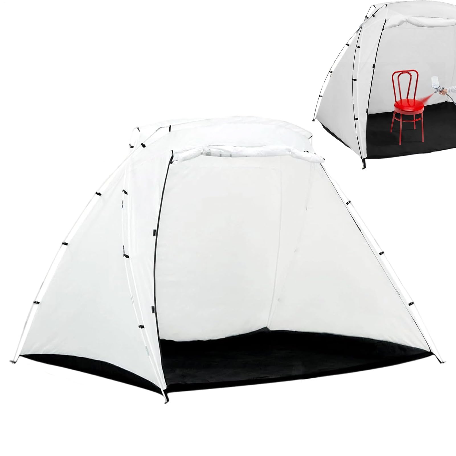 Tenda per Cabina di Verniciatura a Spruzzo portatile per cabina di | Pieghevole Verniciatura a Spruzzo Tenda Stazione per giardino, prato, cortile, interni, esterni, patio, garage,