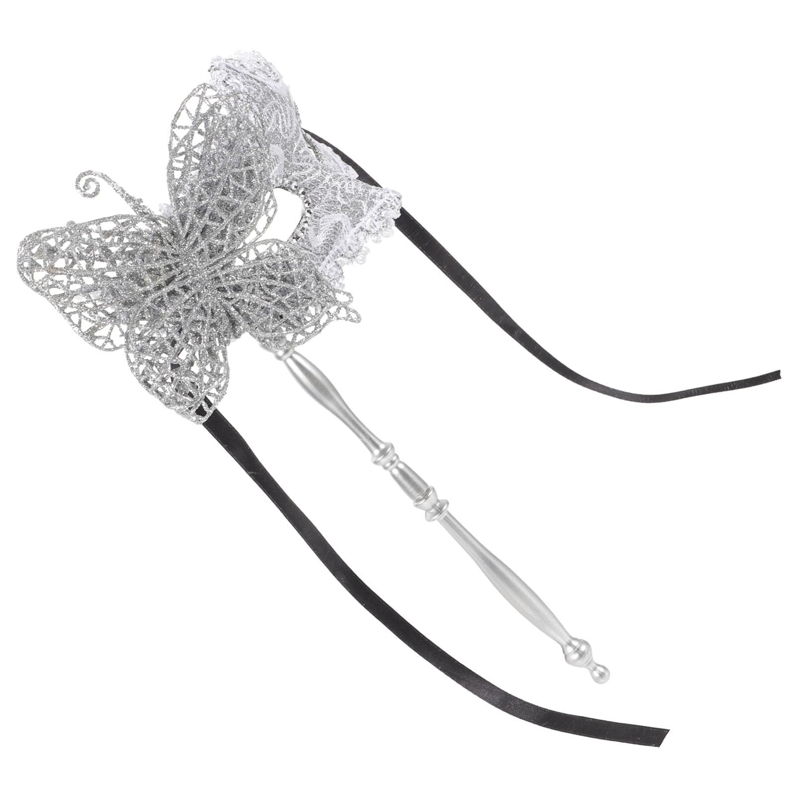 Gadpiparty Handheld Masquerade Mask with Stick for Women Fancy Dress Party Costume Venetian Mask for Dancing Prom and Mardi Gras Events