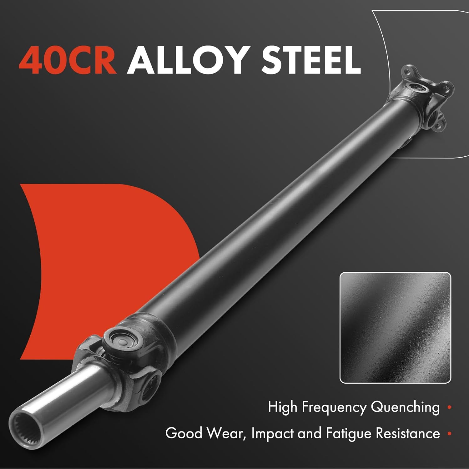 A-Premium Rear Drive Shaft Driveshaft Assembly Compatible with 1999-2005 Mazda Miata 1999 2000 2001 2002 2003 2004 2005 1.8L, [Automatic Transmission], Replace# MF0625100A, MF0625100, Prop Shaft