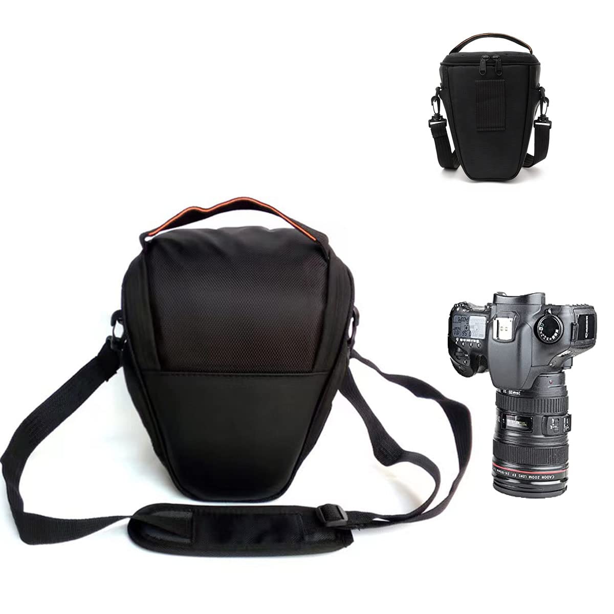 HULUM Waterproof Shoulder Camera Case Bag, Compatible SLR Insert with Handle Rain Cover for Canon EOS/Nikon/Pentax/FUJIFILM/SONY/PANASONIC (2)