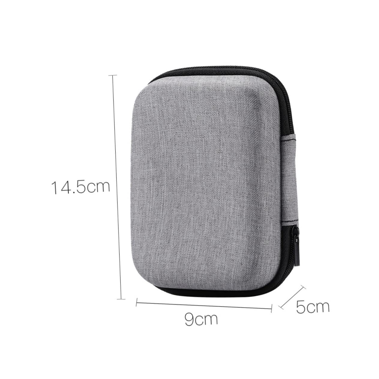 ULDIGI 2Pcs Portable Eva Storage Cases for Microphone Earphones Zippered Organizer Bag for Data Cables Travel Accessories for Live Streaming Business Trips