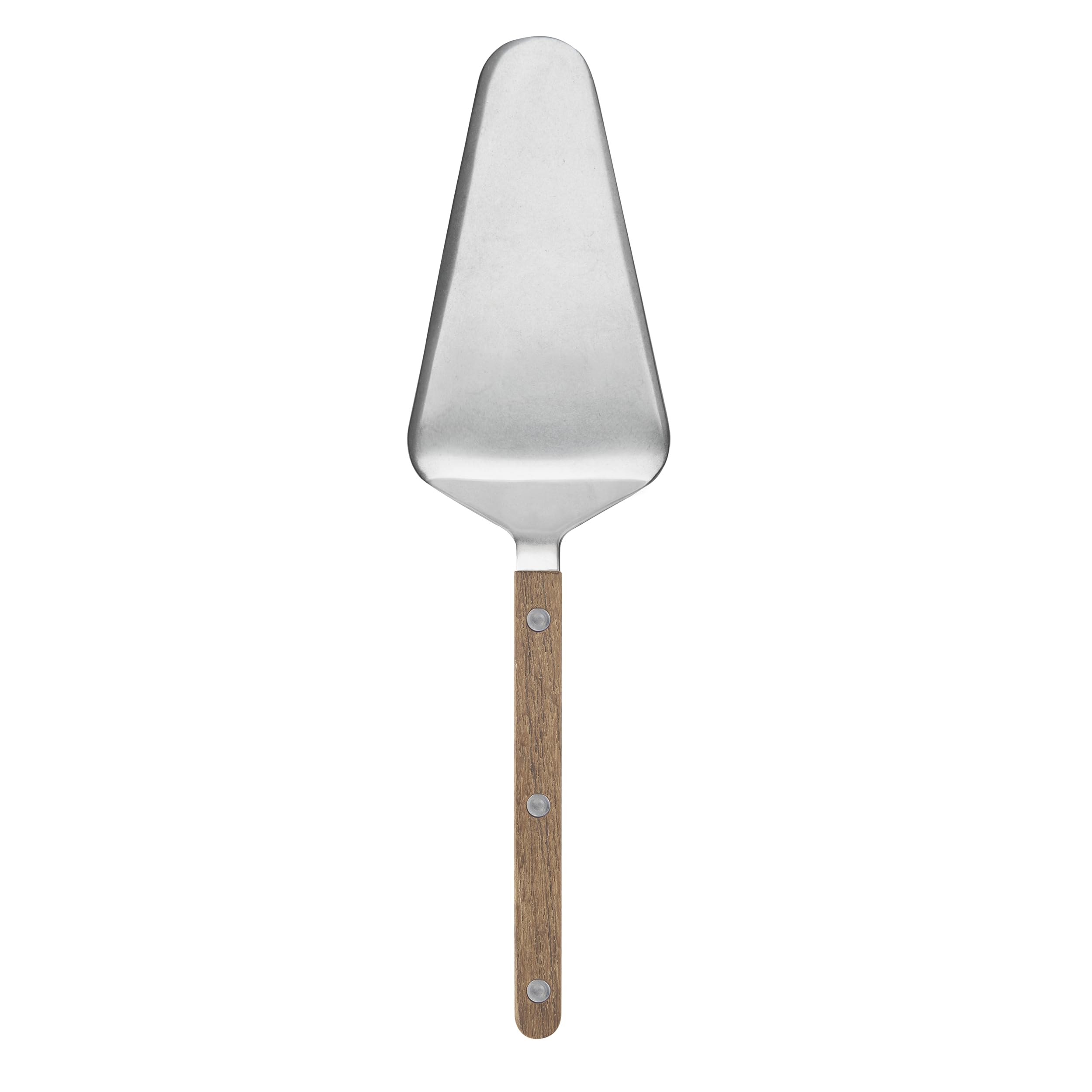 Sabre Paris | Pelle à Tarte Bistrot Teak Couleur Teak Finition Vintage. Couvert en Acier Inoxydable. Idéale pour servir toutes vos pâtisseries, tartes sucrées ou salées.