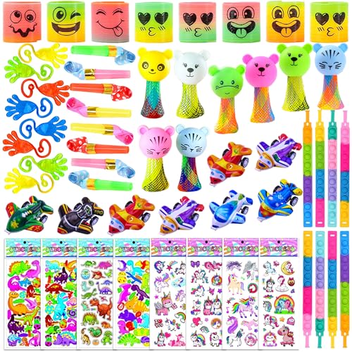 Lubibi Cadeau Anniversaire Enfants Invites,pinata anniversaire fille,pochette cadeau anniversaire enfant,Autocollants Licorne,Spiral Bobine,Jouet Piñata...