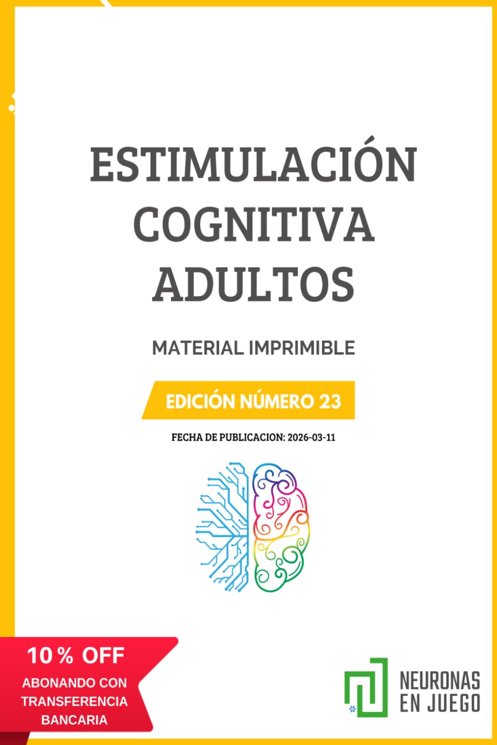 ESTIMULACIÓN COGNITIVA ADULTOS: EDICIÓN NÚMERO 23