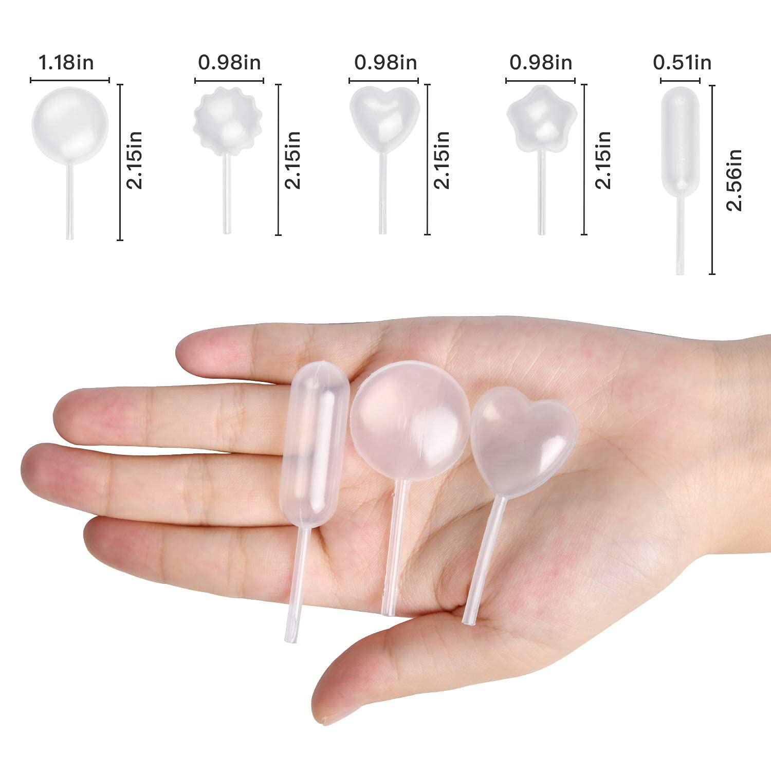 300 Pieces 4ml Cupcake Pipettes, Food Grade Plastic Disposable Pipettes Mini Liquid Injector (300-A): Industrial & Scientific