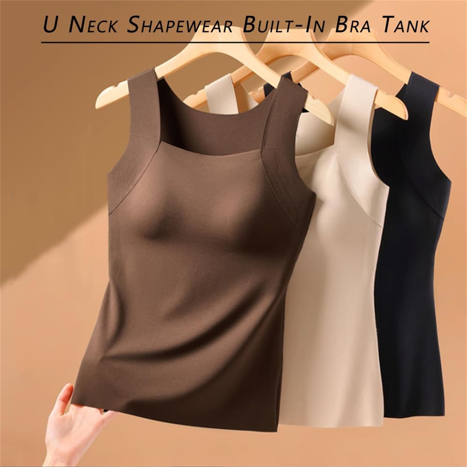 Débardeur avec Soutien-Gorge intégré au Cou, Haut d'entraînement sans Manches pour Femme, Haut Slim sans Manches très Extensible