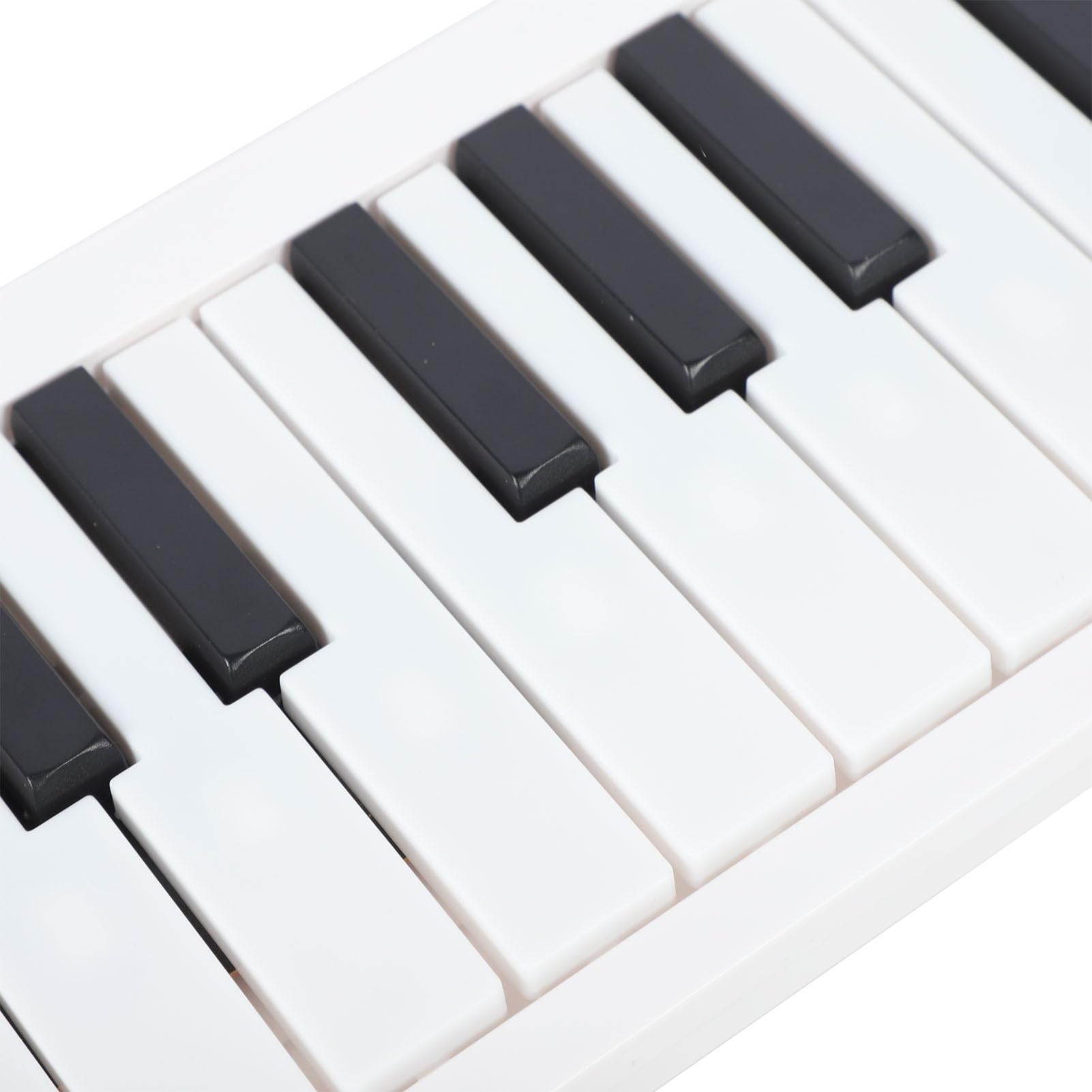 Teclado de Piano Plegable de 61 Teclas, Teclado Eléctrico Ponderado, Teclado de Música Digital de Piano de Viaje Portátil para Principiantes, con Reproducción de Grabación