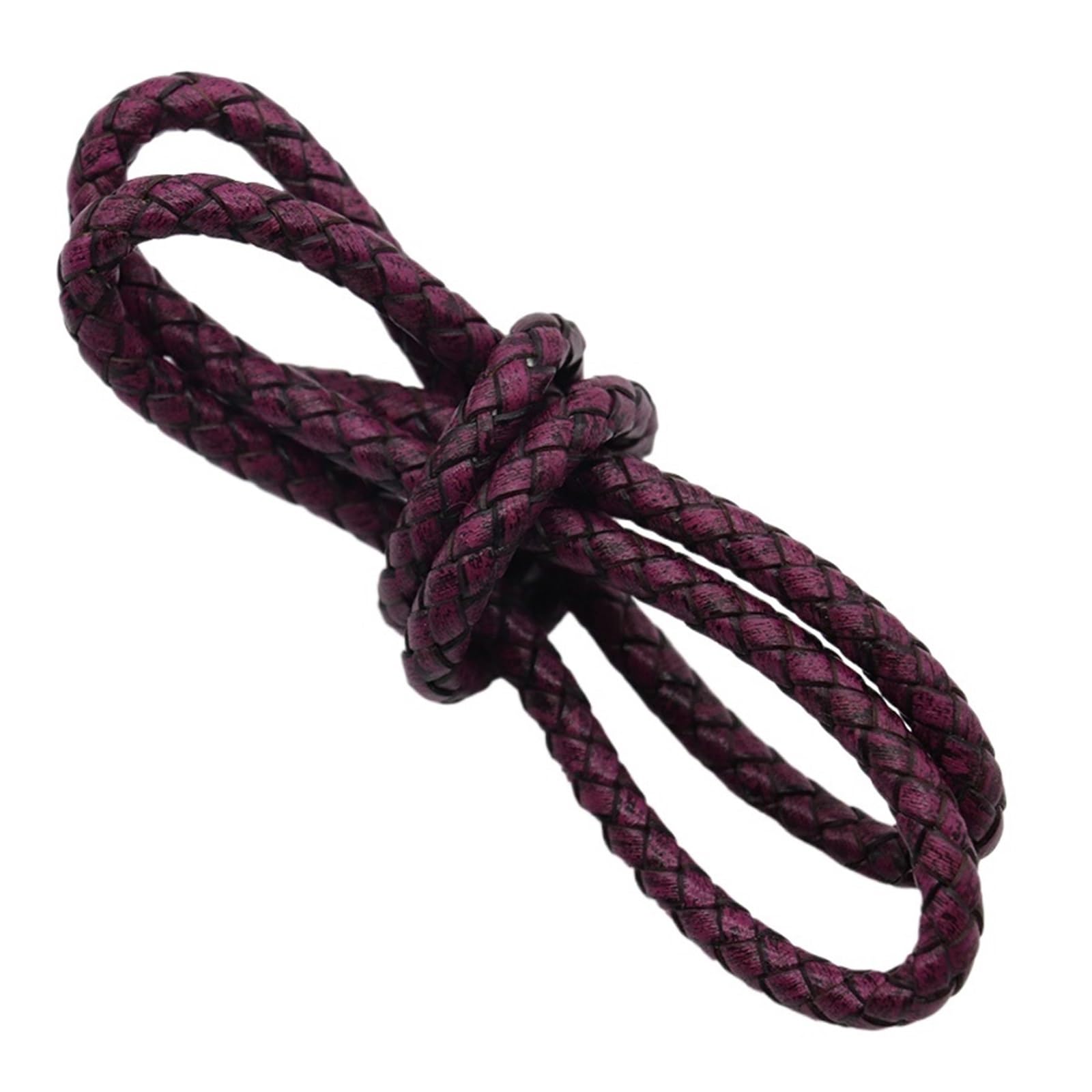 Genuine Braided Leather Cord 1 Meter Round Flat Genuine Leather Cords Vintage Cording for DIY Bracelet Jewelry Making Findings(Color 10)