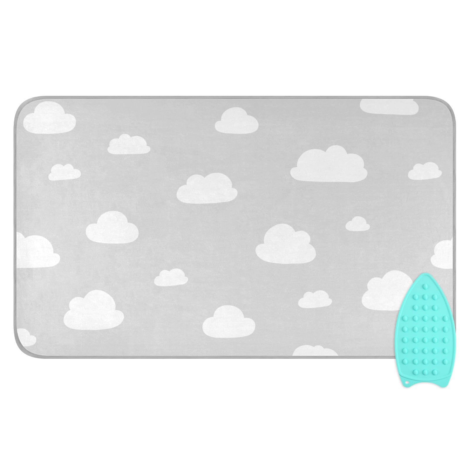 Ironing Mat 27.6"x47.2" - Thickened Portable Heat-Resistant Pad, Double-Sided For Travel, Folds For Storage (Sloth Design)