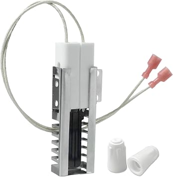 PB040001 Gas Range Oven Igniter with 2 Ceramic Wiring Cap, Igniter for Gas Stove Compatible with Viking Oven Igniter, Replace Burner AP5315579 065650-000 SGR4001 792263