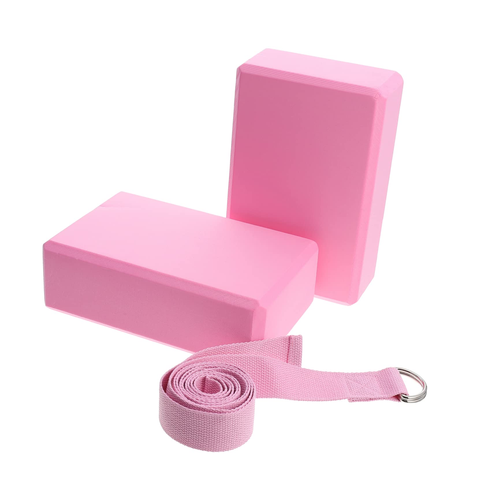 Gogogmee Complete Yoga Kit for Women Resistance Bands Yoga Bricks Stretch Belt for Levels Made of Eva Material