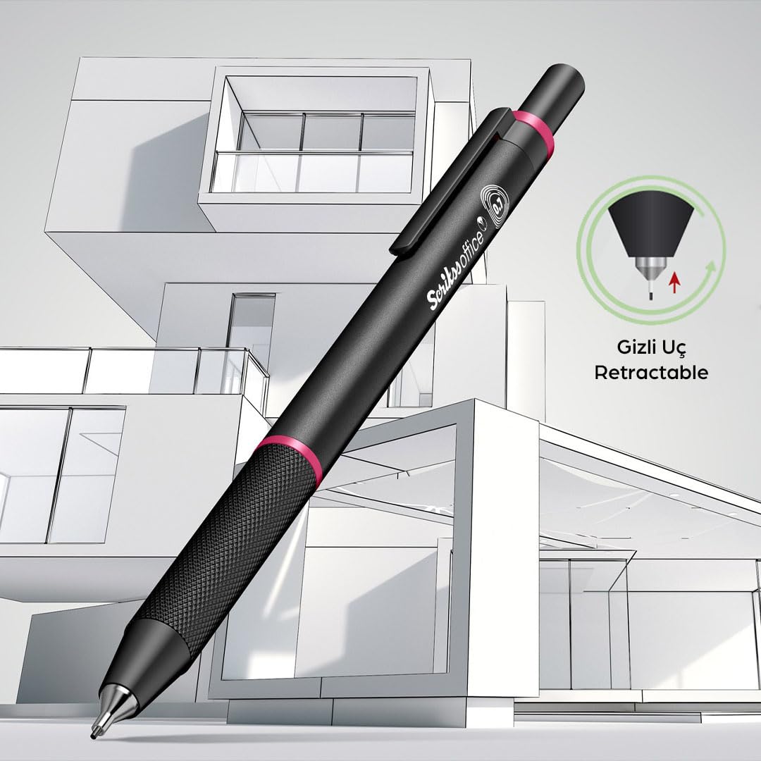 Scrikss Ołówek mechaniczny Twist Black Line BT (różowy, 2,0 mm)