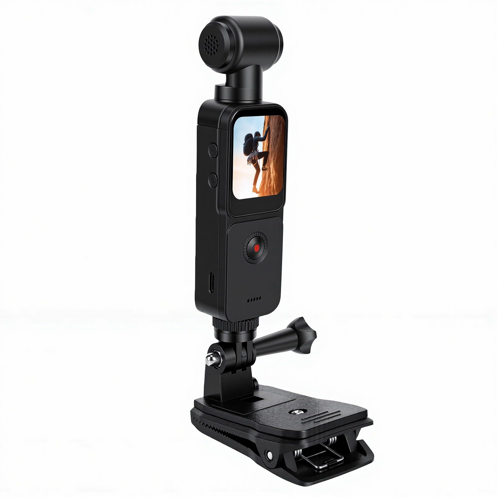 Cámara de Mano, Cámara de Vídeo HD 5K 16MP con Rotación de 270 Grados WiFi EIS Pantalla Táctil de 1,69 Pulgadas para Vlogging de Viajes y Creación de Contenido