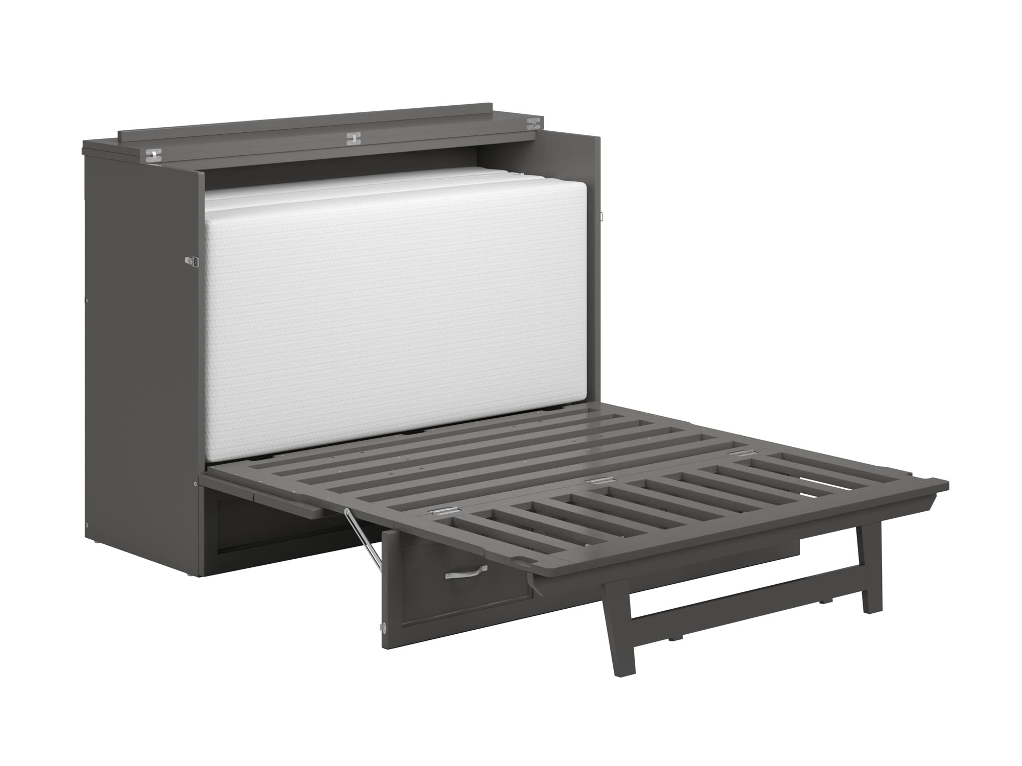 AFI,Northfield Murphy Bed Chest, Full, Grey