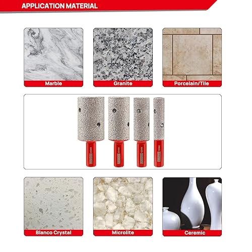 Miniatura 6 de DT-DIATOOL Broca de fresado de diamante 45 pulgadas (0.787 in) con vástago hexagonal para ampliar agujeros existentes de baldosas de porcelana,