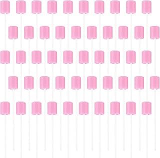 100 Peças Esponjas de Boca, Esponja de Limpeza de Dentes, Cotonetes Orais Descartáveis, Esponjas de Cuidado Oral, Cuidado Oral Diário e Necessidades Familiares para Adultos, Idosos, Crianças ou