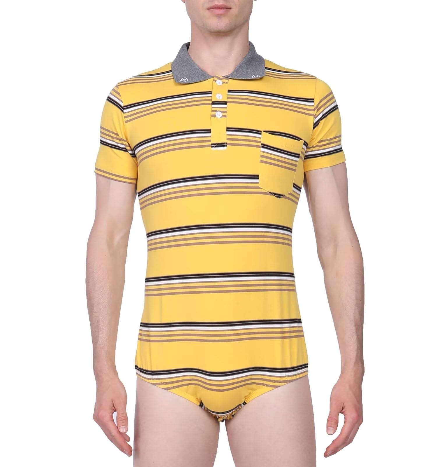 Landofgenie Onesie Męskie Jednoczęściowe Bawełniane Piżamy One Piece Dorosły Człowiek Rompers Polo Piżama
