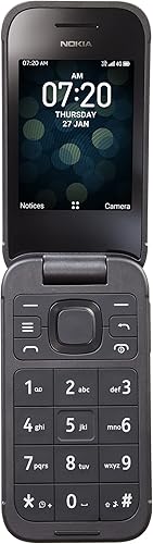 TracFone Nokia 2760 Flip, 4GB Negro - Teléfono de función prepago