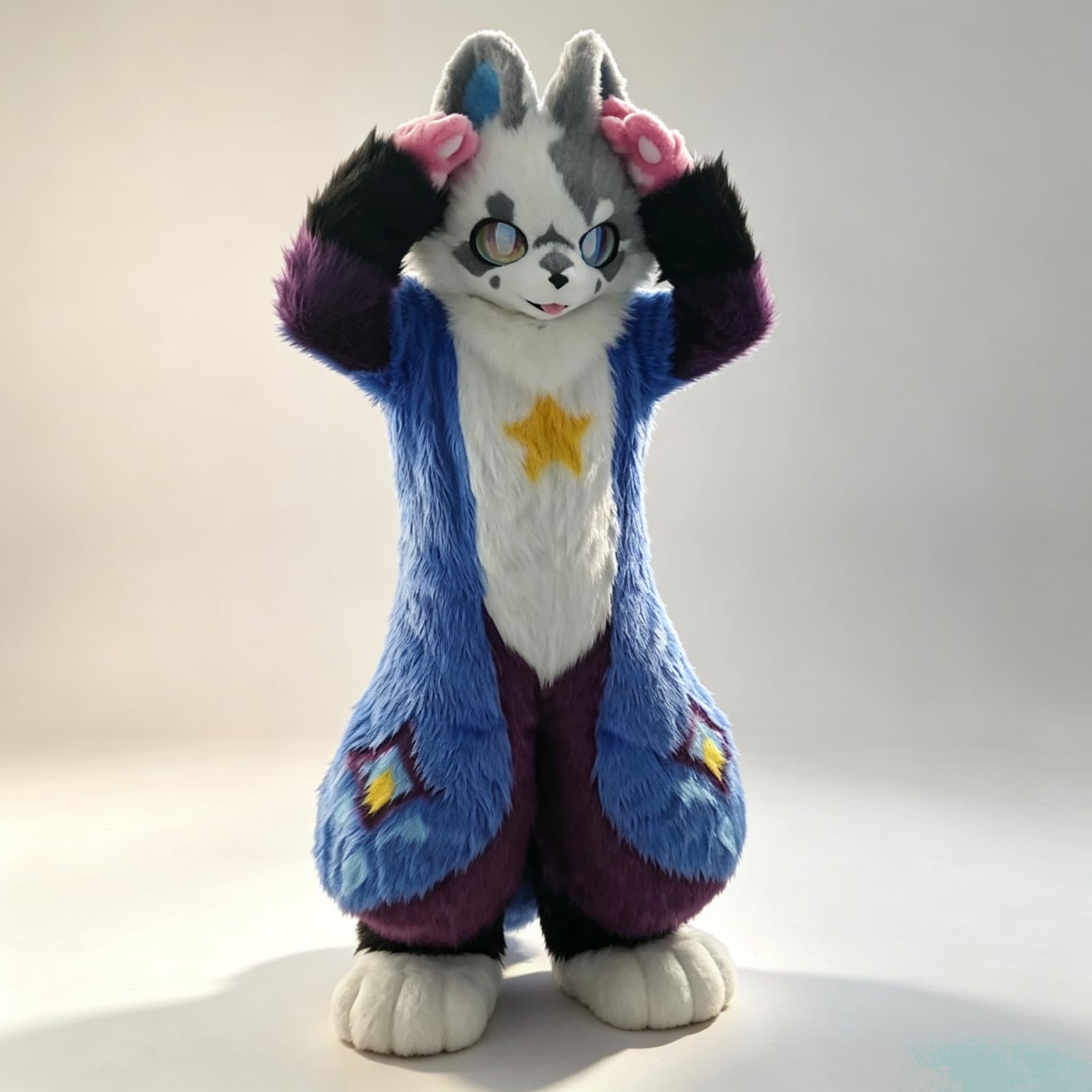 Furry Fursuit pełny kostium maskotki realistyczny strój cosplay | Dostępny w wielu kolorach z możliwością dostosowania rozmiarów. Idealny na imprezy, karnawały, pokazy cosplay i spotkania fur