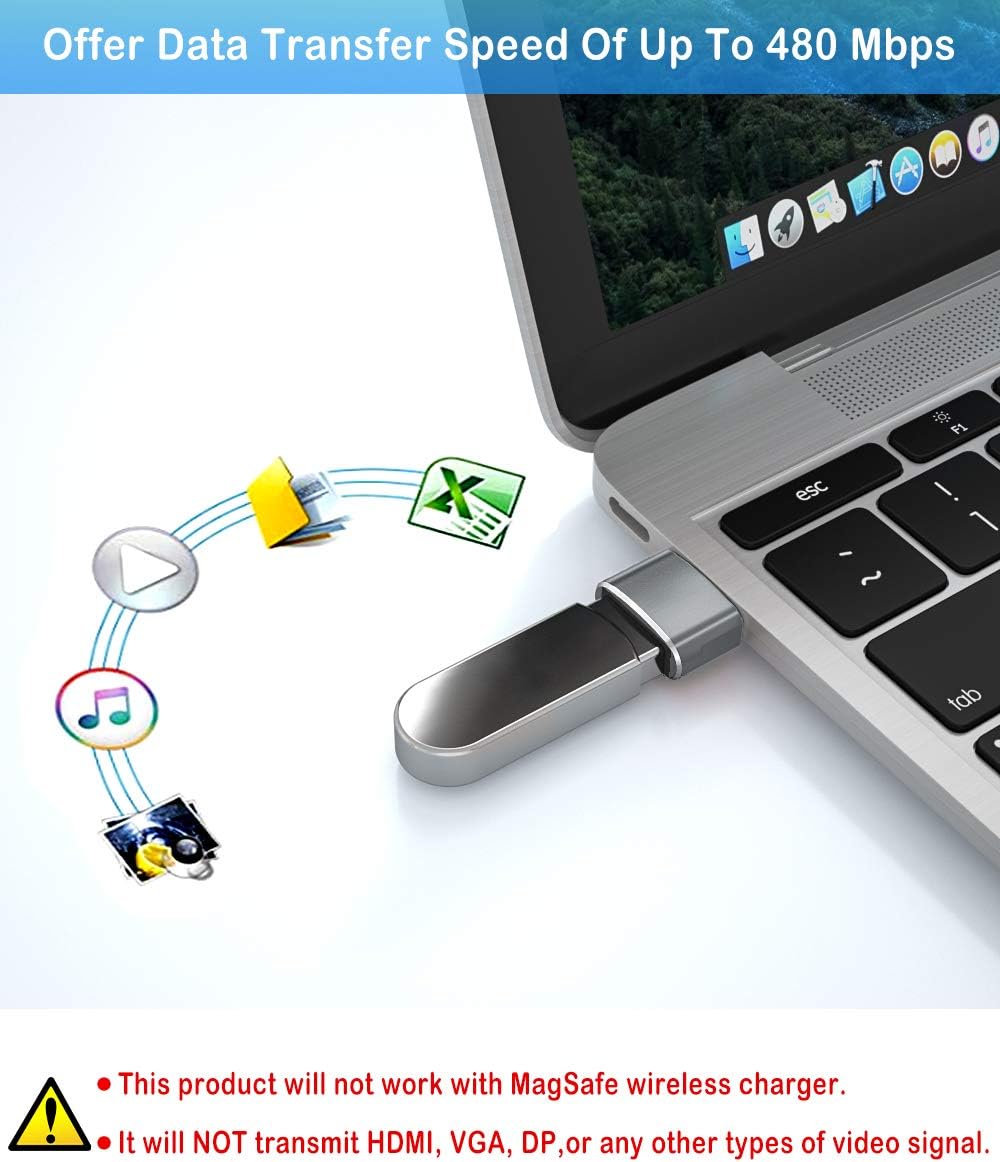 Elebase USB to USB C Adapter 4Pack,USBC Female to A Male Car Charger,Type C Converter Adaptor for iPhone 17 16 Pro Max 15 14 13 12 Plus,Apple Watch iWatch 11 10 Se Ultra 3,iPad Air,Samsung Galaxy S25 - Image 5