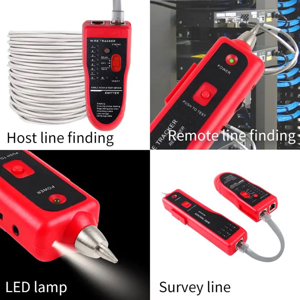 BSI Neuer Netzwerkkabel-Tracker FWT81 RJ11/45 LAN Ethernet Telefonkabeltester Finr Telekommunikationswerkzeug für elektrisierte Arbeiten 48V 1420 BSI Neuer Netzwerkkabel-Tracker FWT81 RJ11/45 LAN Ethernet Telefonkabeltester Finr Telekommunikationswerkzeug für elektrisierte Arbeiten 48V 1420