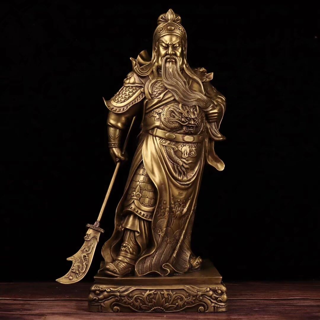Dytartzx 26* Guan Gong The Of Wealth Bronze Statue Of Guan Yu The Chinese Of War Attracts Wealth And Feng Shui Gifts