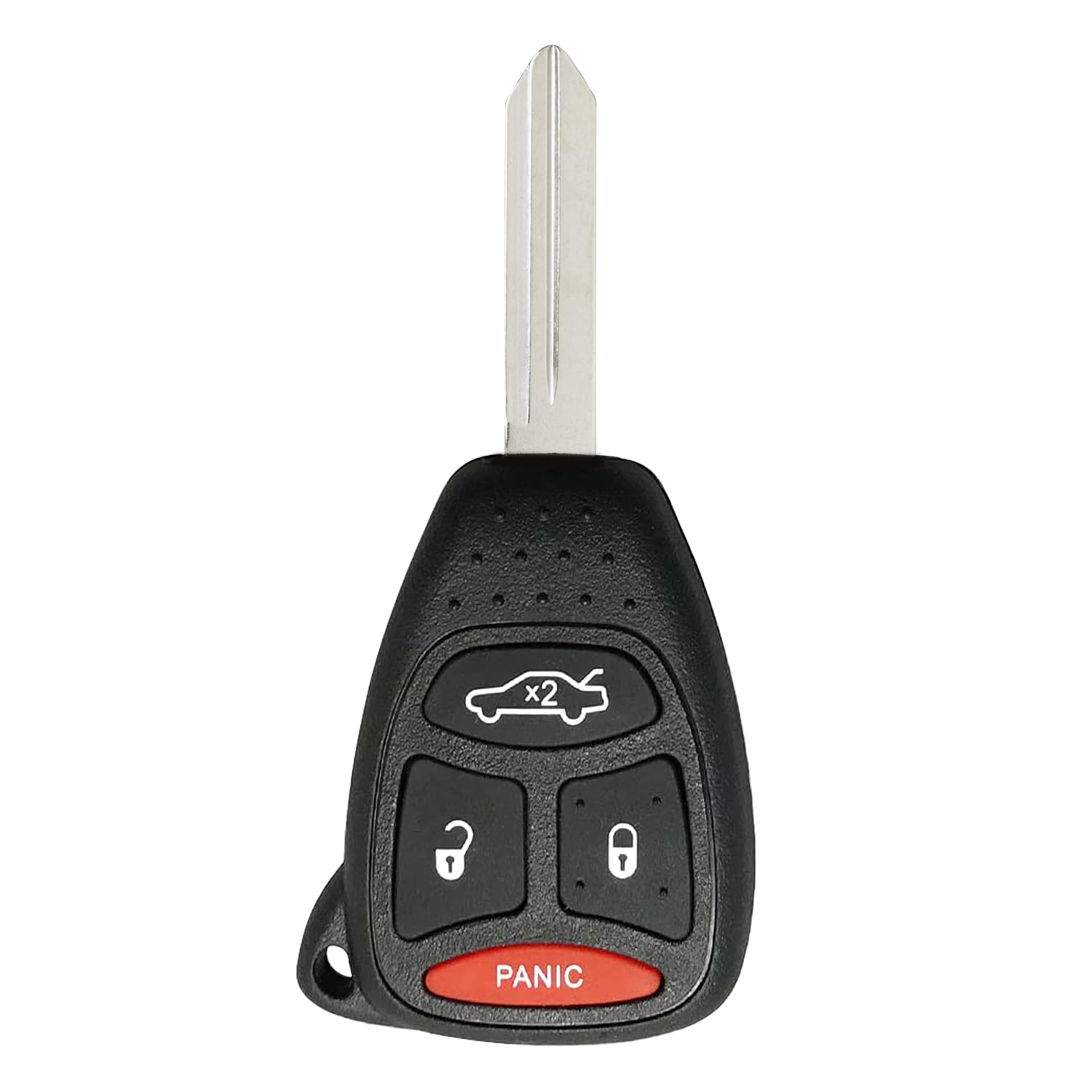 StandardAutoPart Telecomando di ricambio a 4 pulsanti compatibile con Dodge Dakota Ram Durango Charger Commander Grand Cherokee 300 KOBDT04A (chiave completa)