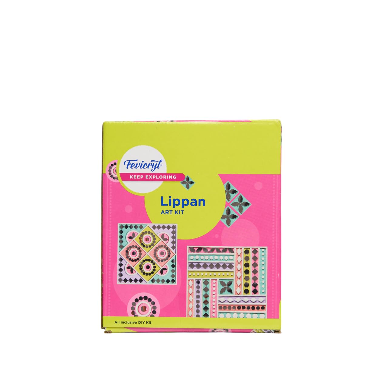 Fevicryl Lippan Mini Art Kit | All-Inclusive DIY Kit with Canvas, Acrylic Colours, Mirror Packet, Mouldit, Brush | for Artists, Students, Hobbyists & Gifting | Ideal for Age 14 +-image-39