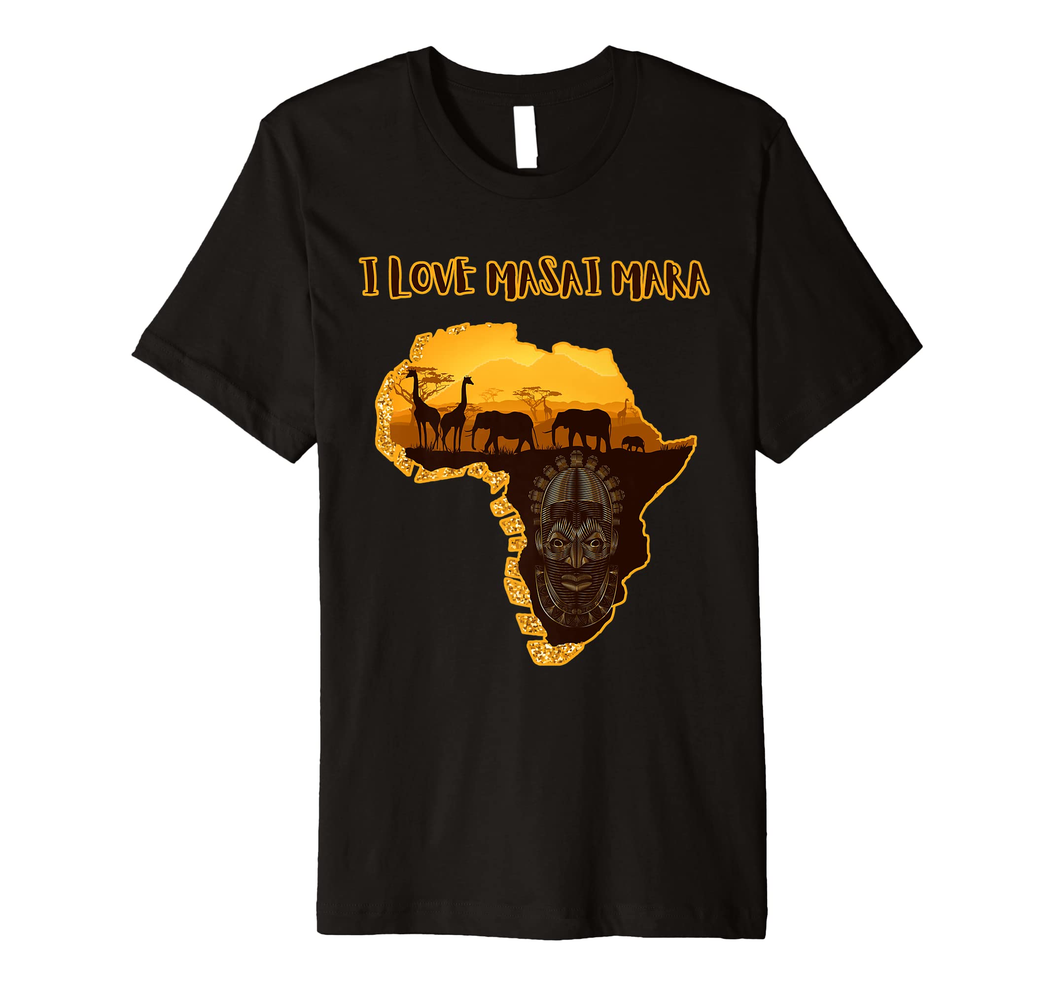 I Love Masai-Mara and Africa Premium T-Shirt