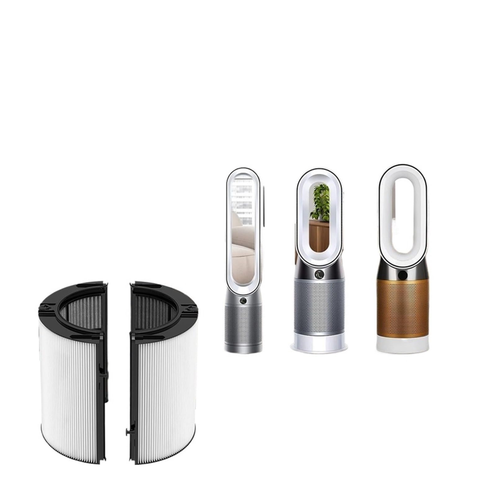 Filtro De Repuesto HEPA + Carbón Activo 2 En 1, Compatible con Dyson, TP10, HP10, HP09, TP09, HP07, TP07, TP06 Y HP06 Purifi-Er