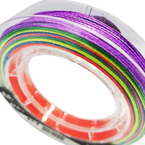 100M Braided Fishing Line Power Performance 0.104Mm To 0.5Mm Colored Braid Wire For Bass Fishing (Multicolor,1.5) #TOP2