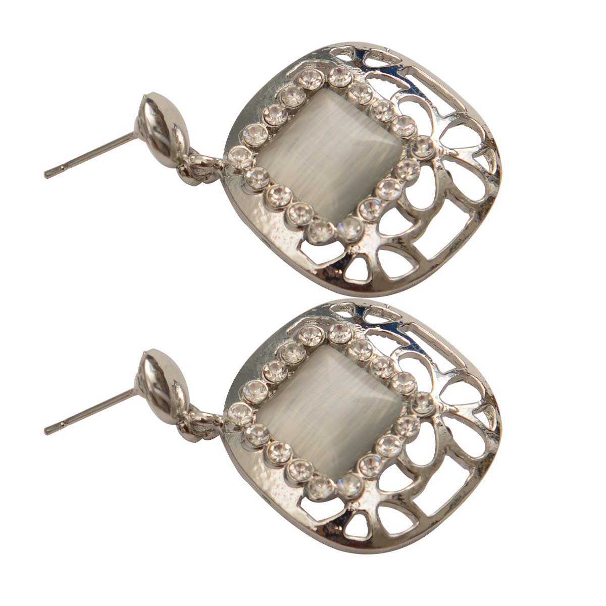 Drop Dangle Earrings Silver Plated