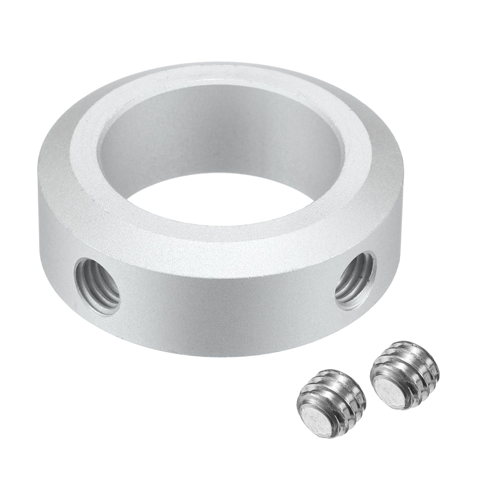 QUARKZMAN Set di Collari Diviso per Albero 30mm, 2pz Collari di Bloccaggio 46mm OD, 15mm Spessore, Collare Bloccaggio Lega Alluminio con Viti Fissaggio M8 e Una Chiave