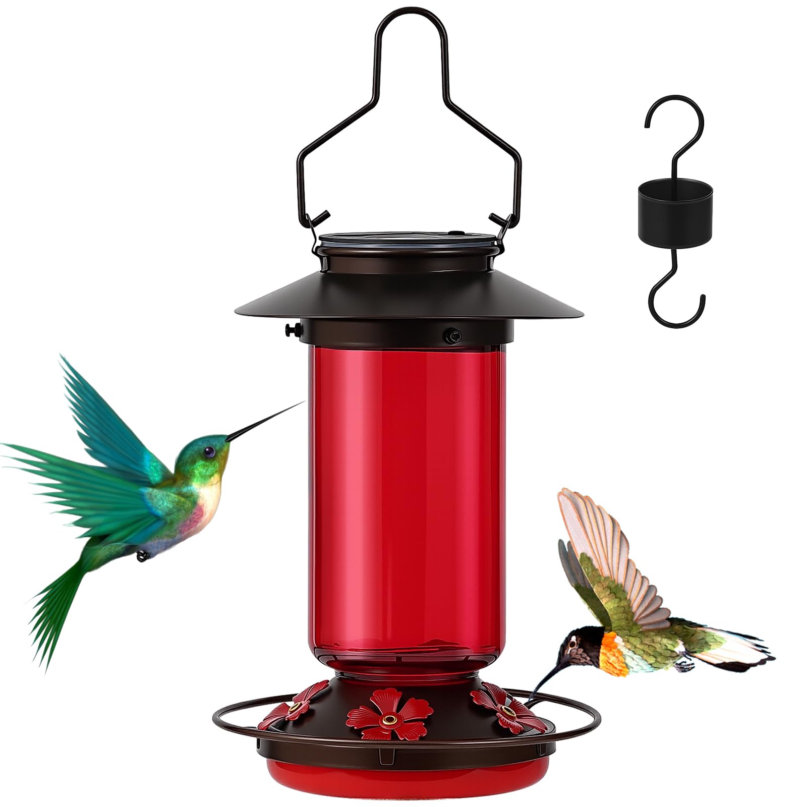 TANSOREN Solar Hummingbird Feeder 21oz