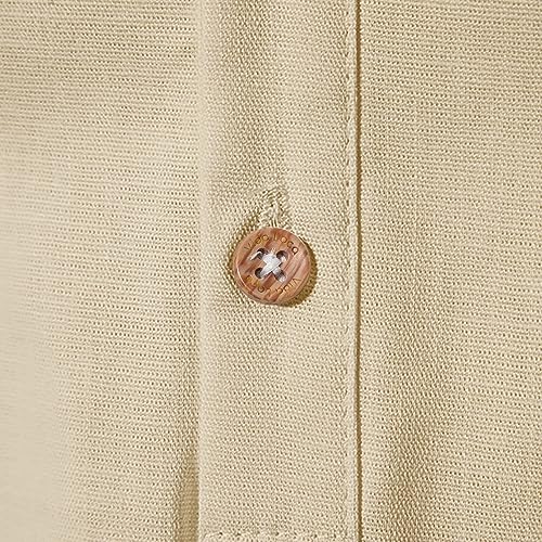 Image of Vida Loca Men's Cotton Linen Plain Stitched Half Sleeve Shirt